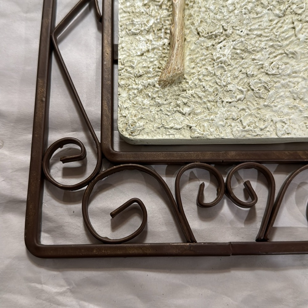 Vintage 90s rose plaque - Picture 3 of 6